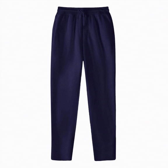 Linfrsh Sweat Pants for Womens Womens Sweatpants Wide Leg Cargo Barrel Baggy Pants Joggers Fall Clothes Work 2025 Travel Outfits Navy,S