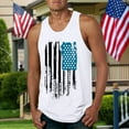 thumbnail image 1 of Linfrsh Tank Top Men Men's Printed Vests Casual Sleeveless Round Neck T-Shirt Tank Tops White,3XL, 1 of 6