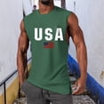 thumbnail image 1 of Linfrsh Tank Tops Men Workout Shirts for Men Men's Summer Solid Color Vest Sleeveless T Shirt Athletic Shirts Mens Compression Tank Top Green,XL, 1 of 4
