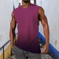 thumbnail image 1 of Linfrsh Tank Tops for Men Breathable Sleeveless Round Neck T Shirt Tops Loose Running Ribbed Tank Top Men Purple,3XL, 1 of 4