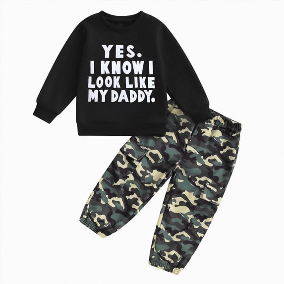 Linfrsh Toddler Baby Boy Clothes Fall Winter Outfits Long Sleeve Sweatsuit 6 12 18 24 Months 2T 3T 4T 2 Piece Pants Sets for Joggers