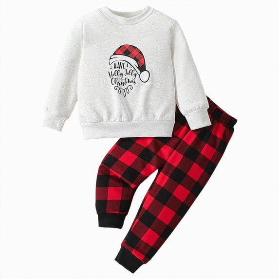 Linfrsh Toddler Baby Boy Outfits Cute Sweatshirt Top and Pant Set Infant Long Sleeve Clothes Fall Winter Clothes