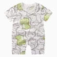 thumbnail image 1 of Linfrsh Toddler Baby Boy Summer Clothes Set 6 12 18 24 Months 2T 3T 4T Tractor Letter Print Short Sleeve T-Shirt Elastic Waist Solid Shorts Outfit Sets(Light Green,0-3 Months), 1 of 4