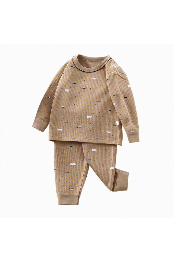Toddler Baby Clothes Girl 3 6 12 18 24 Months 2T 3T 4T 5T Boys Fall Winter Outfits Long Sleeve Dinosaur Print Sweatshirts Pants Set Boy Pajamas (Purple,4-5 Years)