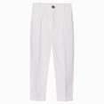 thumbnail image 1 of Linfrsh Toddler Boy Sweatpants Boys Slim Fit Trousers Dress Pants Gently Tapered Flat Front Pants Children Clothing(White,2-3 Years), 1 of 2