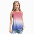 thumbnail image 1 of Linfrsh Toddler Girl Tank Tops 3t Girls Tank Tops Flowy Loose Fit Sleeveless Shirts Basic Casual Summer Tunic Tops(Blue,5-6 Years), 1 of 6