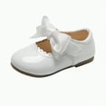 thumbnail image 1 of Linfrsh Toddler Girls Dress Shoes Ballet Shoes Girl Flats Princess Wedding Shoes(White,5.5), 1 of 3
