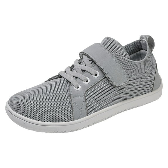 Linfrsh Toddler Sneakers Shoes Girls Breathable Baby Soft Mesh Lace Up Toddler Kids Baby Shoes Baby Running Shoes(Grey,1 Big Kids)