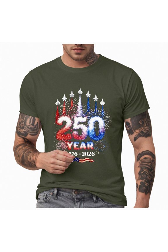 Usa Tshirt Men USA Fighter Jets 4th of July Men Women Kids Funny Patriotic T-Shirt(Green,L)