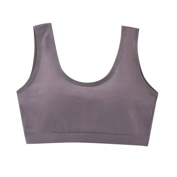 Linfrsh Women's Built Up Tank Style Sports Bra Purple,M