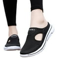 thumbnail image 1 of Linfrsh Women's Sneakers Lightweight Walking Shoes Breathable Slip-on Flats(Black,6.5), 1 of 7