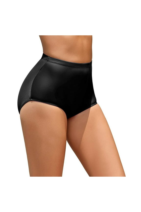 Women's Swimwear Bottoms High Waisted Bikini Swim Suit Full Coverage Bathing Suit Bottoms Black,S