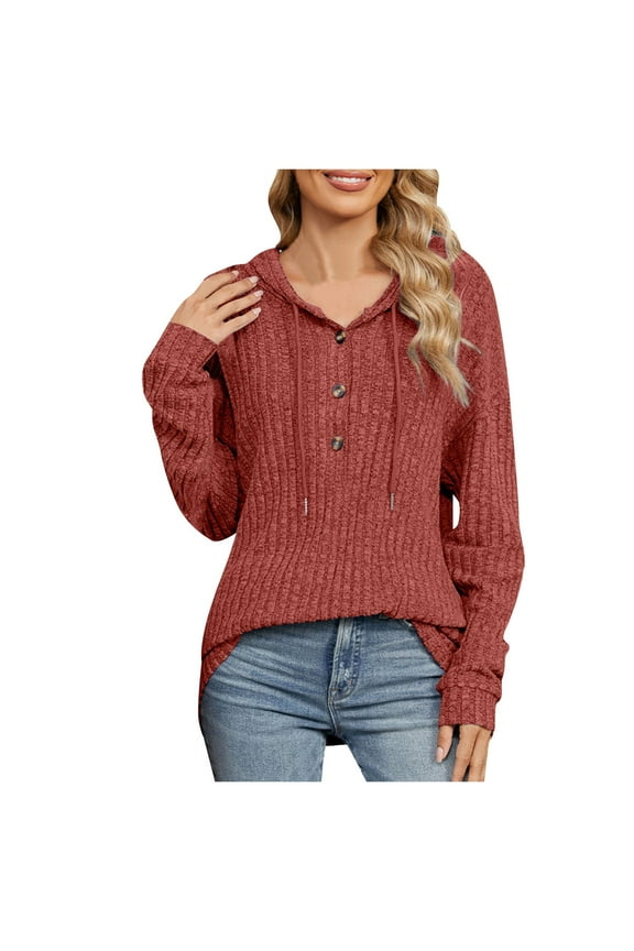 Womens Oversized Sweatshirts Pullover Casual Crewneck Long Sleeve Tops Comfy Womens Activewear Brick Red,XL