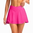 thumbnail image 1 of Linfrsh Womens Swim Shorts High Waisted Bikini Bottoms Ruched Tummy Control Full Coverage Bathing Suit Bottoms(Hot Pink,XL), 1 of 4
