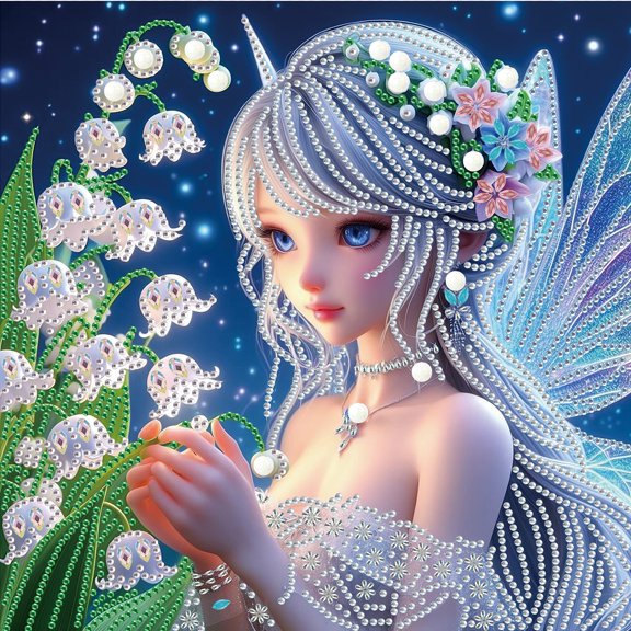 Ling Flower Angel Diamond Art Painting Kit