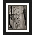 thumbnail image 1 of Ling, Tang 12x14 Black Ornate Wood Framed with Double Matting Museum Art Print Titled - Stone Carving VII, 1 of 4