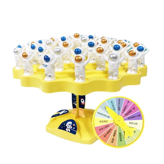 LingLuxe Balancing Astronaut Tree Tabletop Game, Skillful Stacking Puzzle for Dexterity & Focus Training, Fun Multiplayer Family Activity for Game Nights and Party Entertainment,Yellow