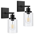 thumbnail image 1 of LingStar Bathroom Vanity Light Wall Sconces Set, Metal Sconces Wall Lighting with Clear Glass Shade(2pcs), 1 of 8