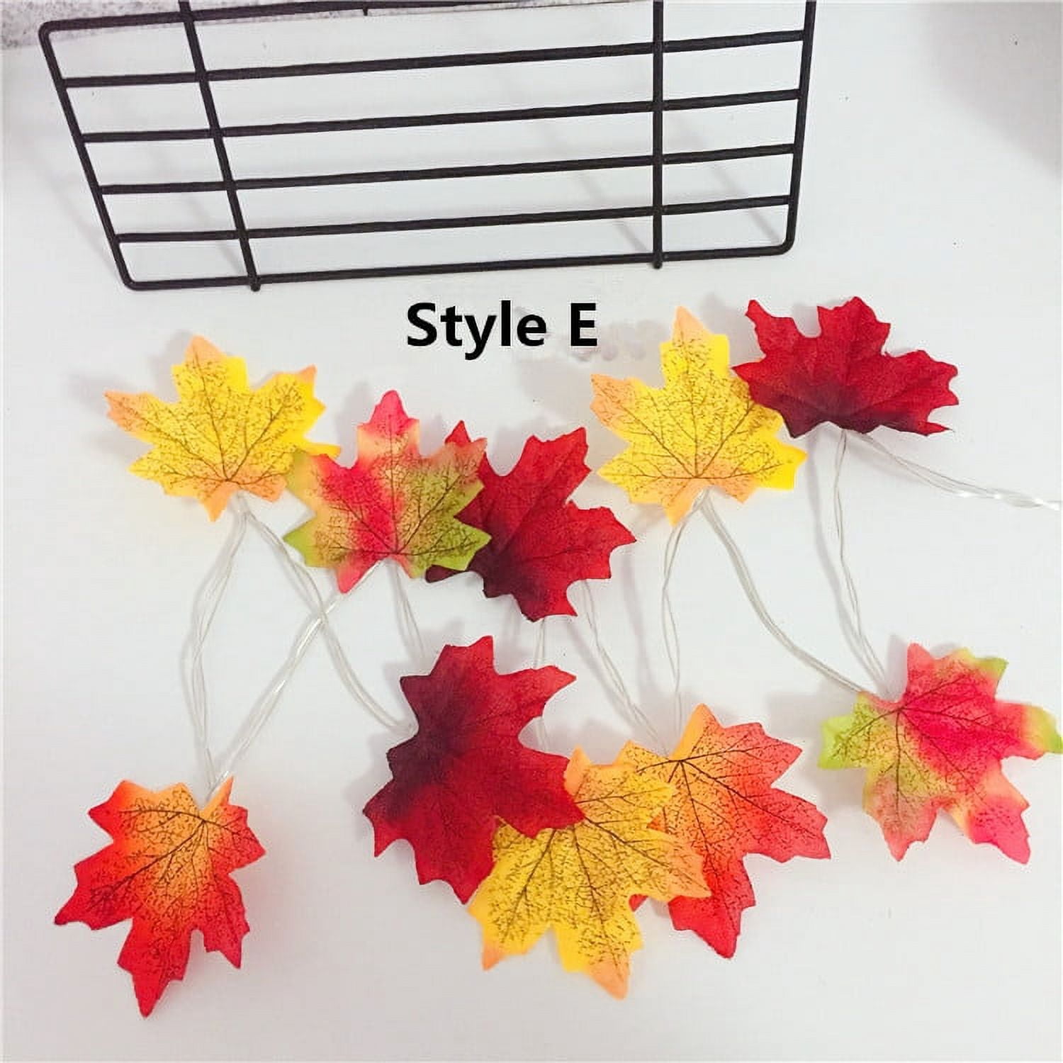 LingStar Maple Leaves Shape LED String Light Christmas Halloween Fence ...