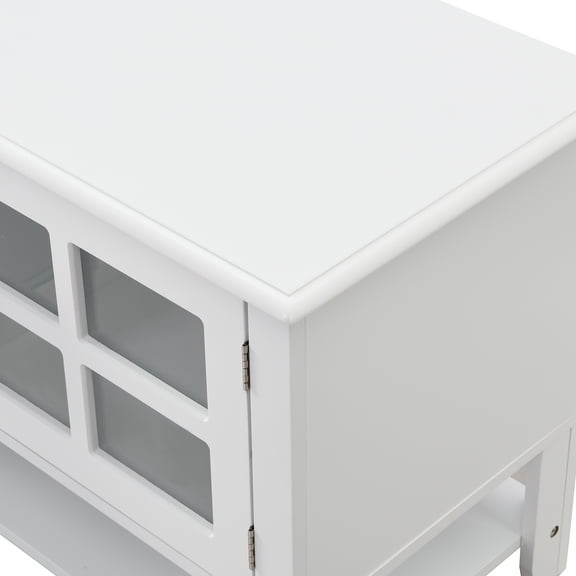 LingStar Modern TV Stand For TVs Up To 60'' Entertainment Center With Multi-functional Storage Space Media Console For Living Room Bedroom