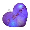 thumbnail image 1 of LingVibe LED Heart Pillow, Twinkling Color Changing Light Up Plush Throw Pillow, I Love You Valentine's Day Gift for Girlfriend, Romantic Wedding Decor, Bedroom Sofa Cuddle Pillow,Purple, 1 of 5