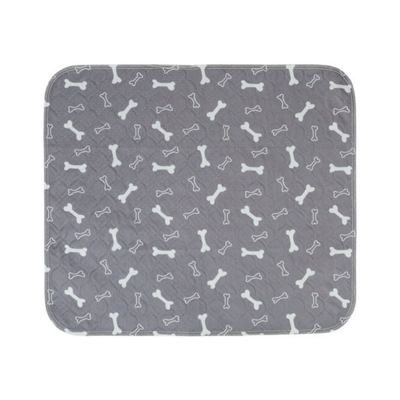 LingVibe Printed Pet Pee Pad Washable, XS 30x30 cm Dog Training Pad Care Mat Reusable, Absorbent Housebreaking Mat for Puppies, Small Pets and Crate Training,Gray,One Size