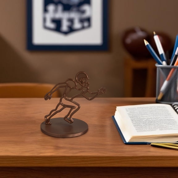 LingVibe Rugby Player Sculpture Figurine, Desktop Decoration for Sports Fans, Office, and Gift for Athletes, Handcrafted Resin Sports Memorabilia