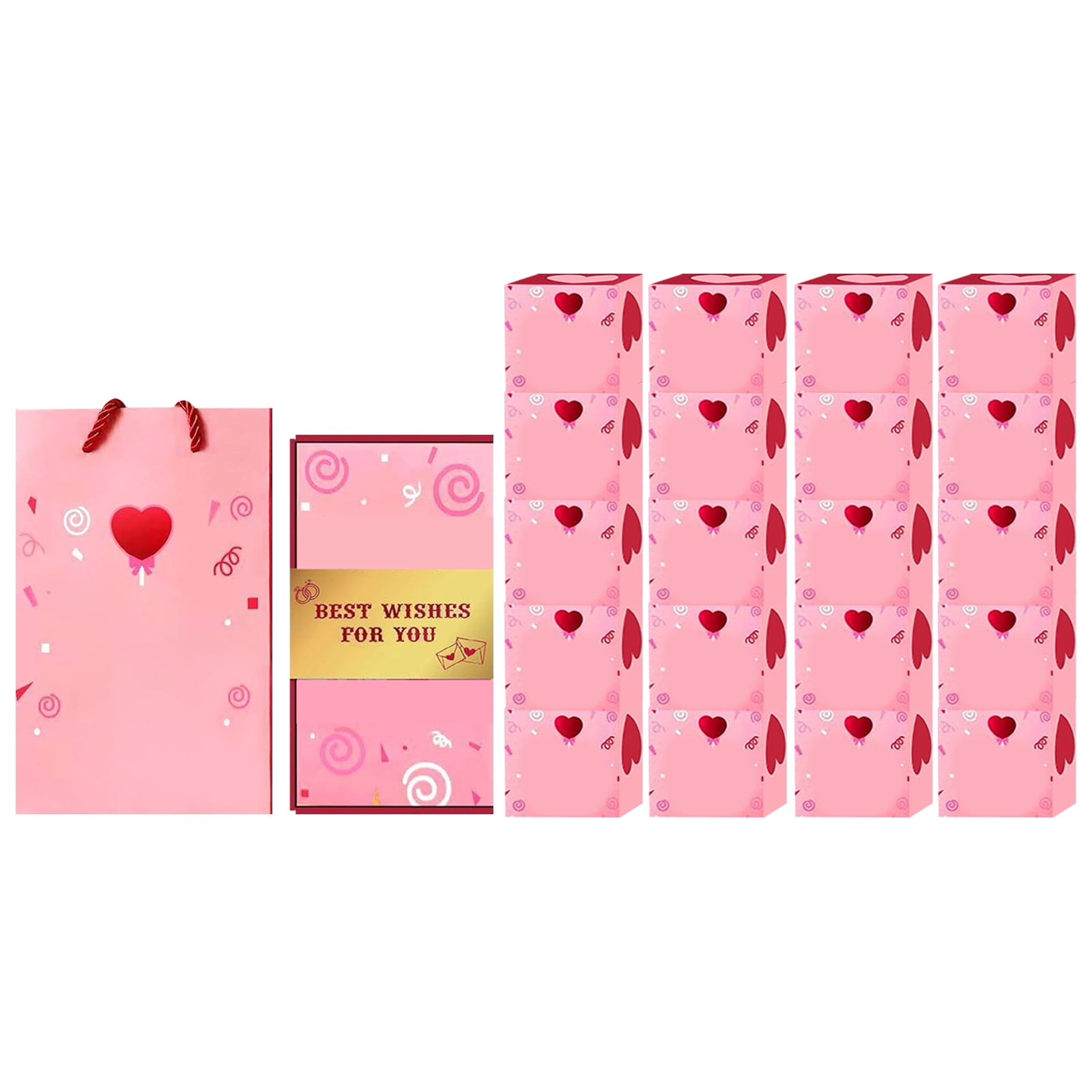 LingVibe Valentine's Day Surprise Exploding Gift Box, DIY Heart-Shaped ...