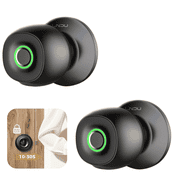 Lingdu Smart Door Lock D500 Zinc Alloy Matte Easy Installation Electronic Lock with Front Lock, Rear Lock, 2 Piece