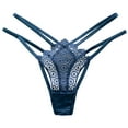 thumbnail image 1 of Lingerie Briefs Women Sexy Lace Underwear Panties,Ladies Underpants Blue, 1 of 2