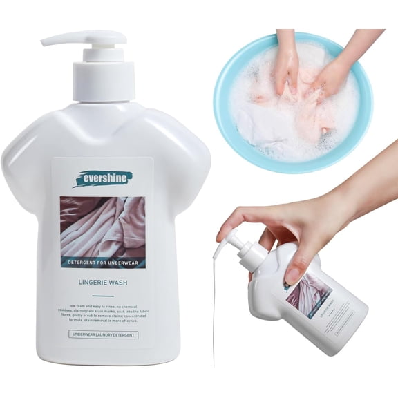 Lingerie Detergent - Double Concentrated, Lady Scented, Delicate Underwear Cleaning Liquid - 10.14 Fl Oz (1,Orange&Lily)