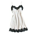 thumbnail image 1 of Lingerie Dress for Women Sleeveless Nightgown White Lace Sleep Dress Dress Women Clothing Lingerie, 1 of 5