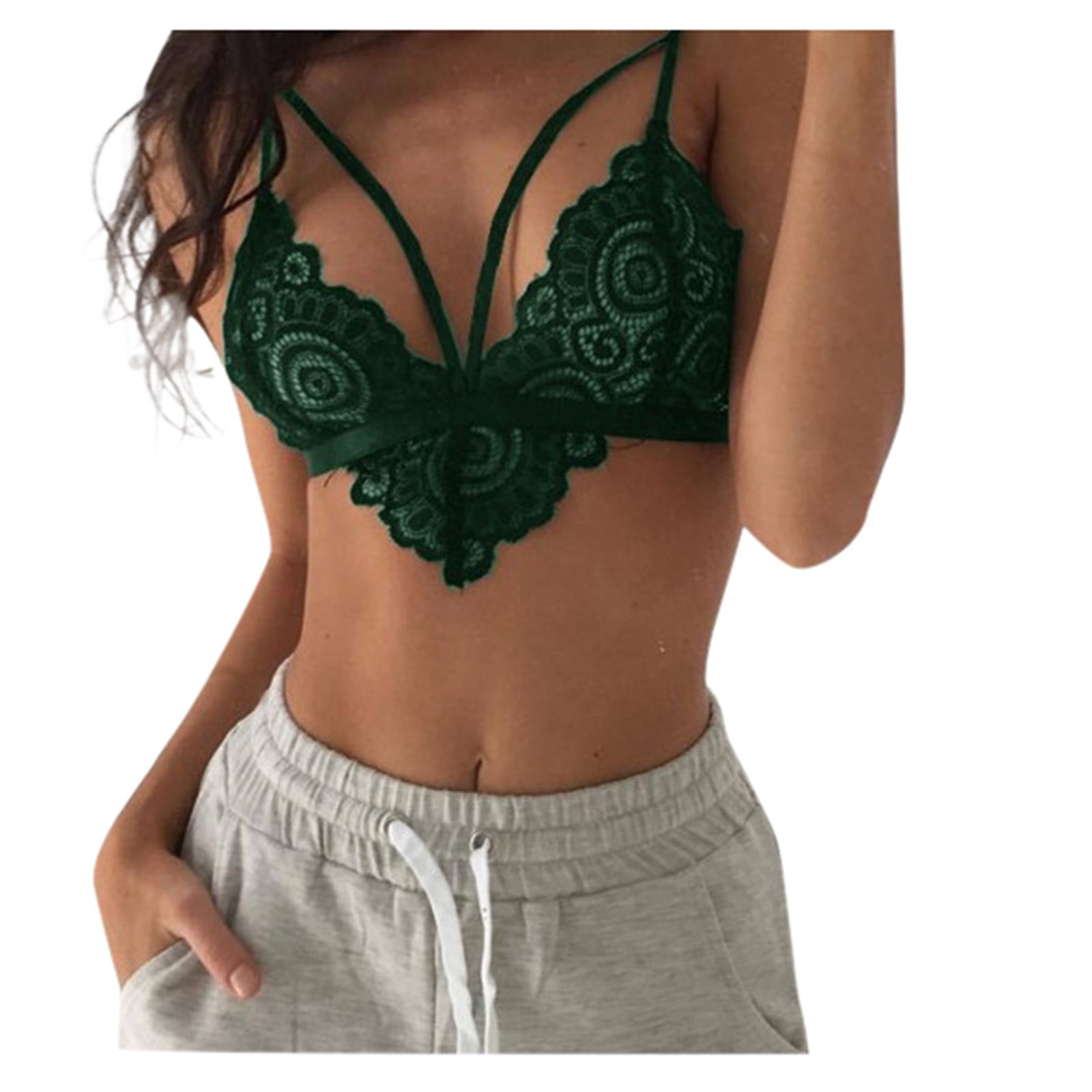 Knit Bralette Crop Top for Women, Green Knit Cotton Cami, Think Knit Bra  Top, Loungewear Bralette, Perfect Sexy Gift for Her 