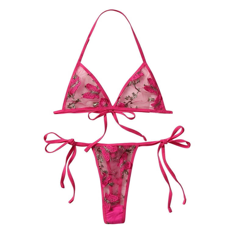 Women's Sexy Hanging Neck Lace Underwear Women's Sexy Hanging Neck Lace Underwear
