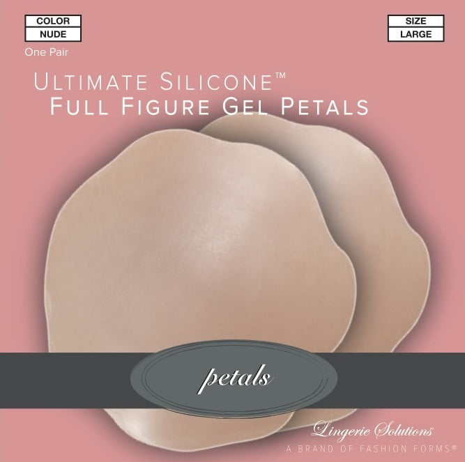 Fashion Forms Women's L/XL Nude Full Figure Silicone Gel Breast Petals