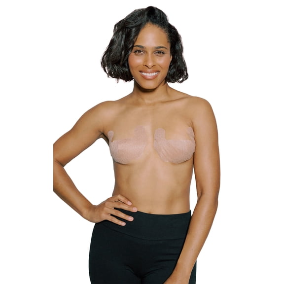 Fashion Forms Women's Disposable Adhesive Backless Strapless Body Bra Nude, 3-Pack