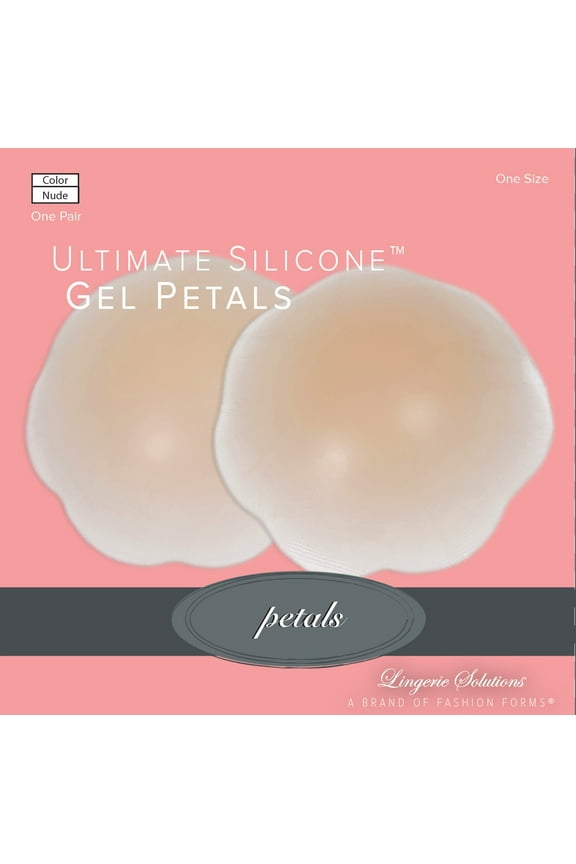 Fashion Forms Women's One Size Silicone Reusable Nipple Covers, Nude, 2-Pack
