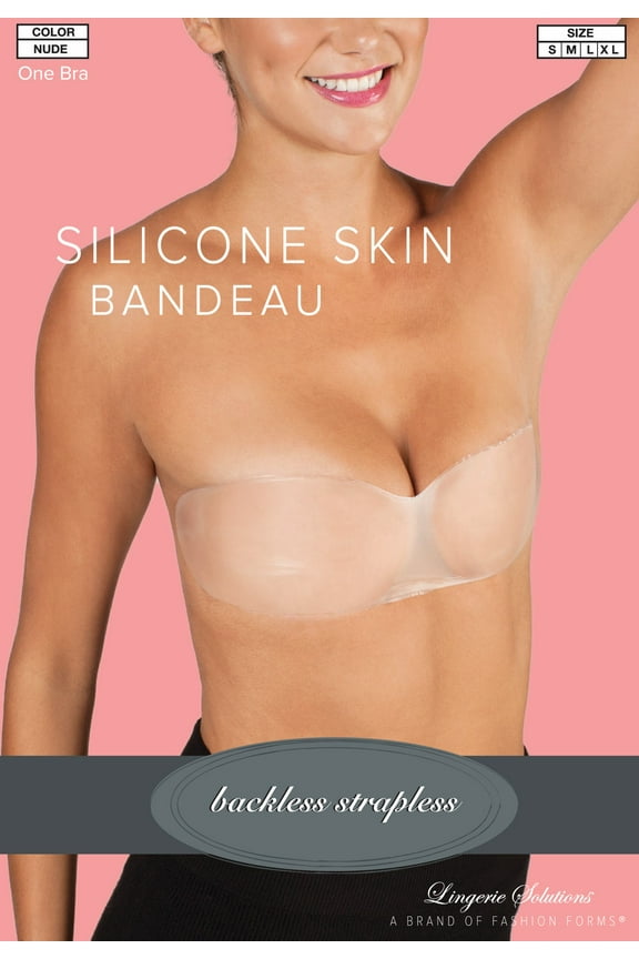Fashion Forms Women's Silicone Skin Backless Strapless Bandeau Nude