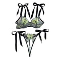 thumbnail image 1 of Lingerie for Women Apparel Mesh Lace Teddy Sleepwear with Comfortable Three-Hook Design for Home Leisure Nightwear Green L, 1 of 9