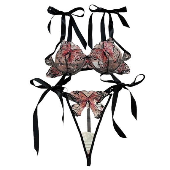 Lingerie for Women Apparel Mesh Lace Teddy Sleepwear with Comfortable Three-Hook Design for Home Leisure Nightwear Red M