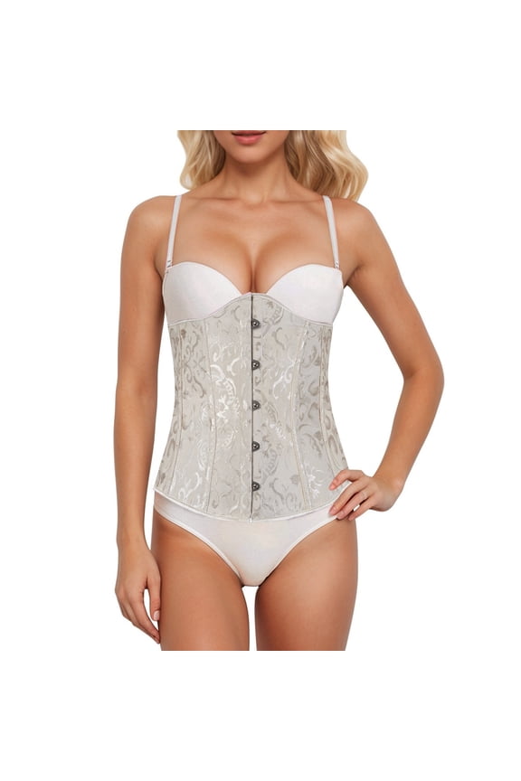 Lingerie for Women Bodice Enhancer for Women Modern Corset with Strapless Belt and Adjustable Fit for Everyday Wear Beige XS