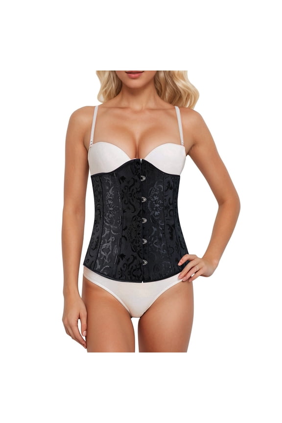 Lingerie for Women Bodice Enhancer for Women Modern Corset with Strapless Belt and Adjustable Fit for Everyday Wear Black XS