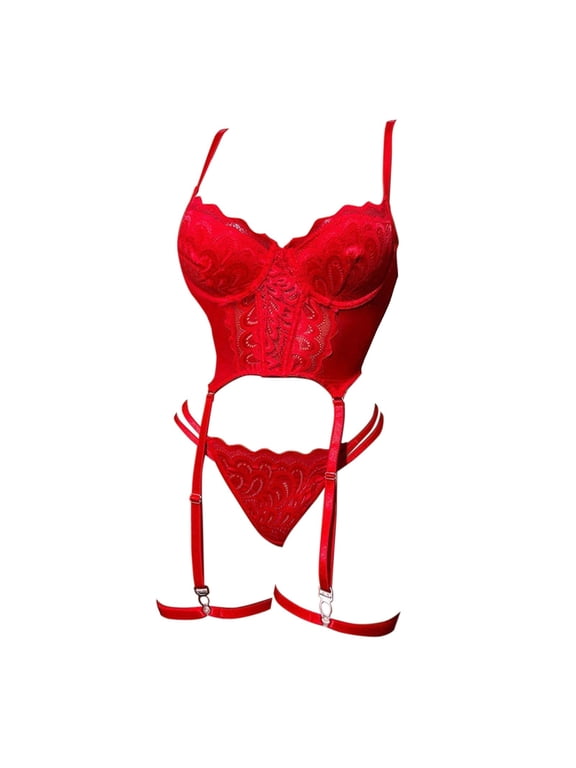 Lingerie for Women Decorative One Piece Bodywear with Strap Detail for at Home Styling Bodysuit