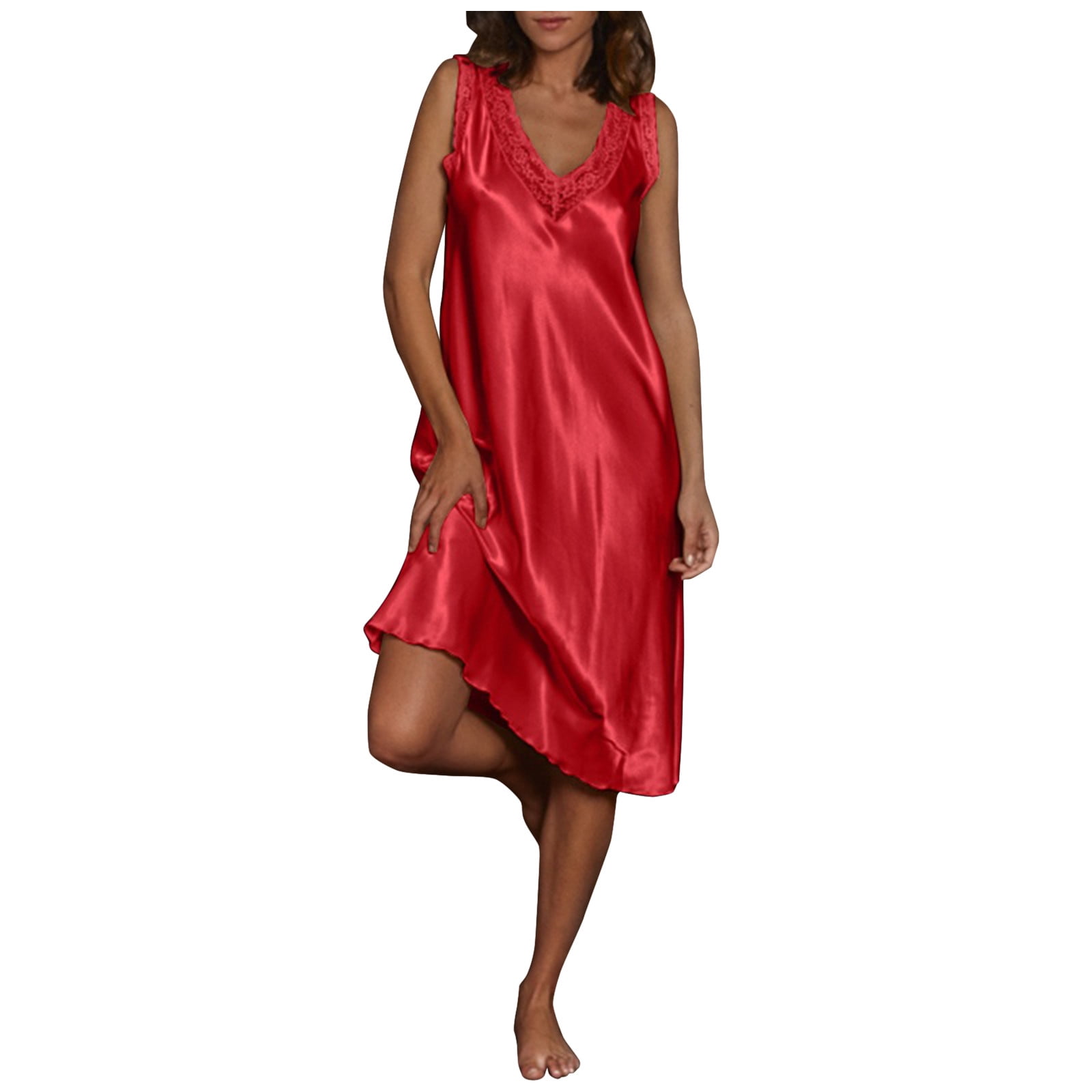 Great Sleeping Long Style Sleep Shirts  Nightgown - Sexy Lingerie - Summer Femme Nightdress (1U90)