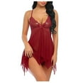 thumbnail image 1 of Lingerie for Women Lace Babydoll Sexy V Neck Nightgown Sexy Sleepwear Nightdress, 1 of 6