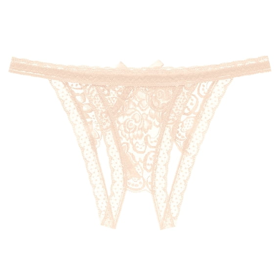 Lingerie for Women Lace Open Waist Low Briefs Crotch Underpants Underwear Babydoll Breathable Panties