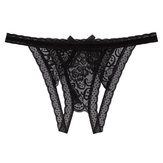 Lingerie for Women Lace Open Waist Low Briefs Crotch Underpants Underwear Babydoll Breathable Panties