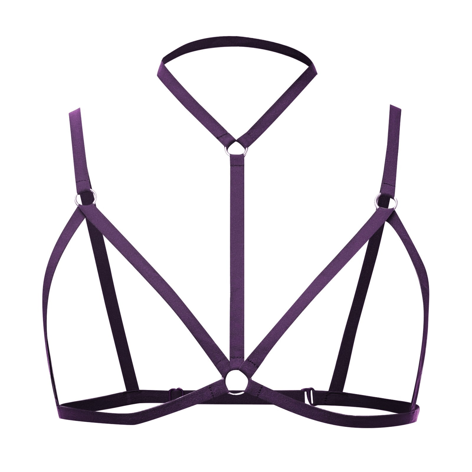 Lingerie for Women Lace Up Bra Black Cutout Stretch Adjustable Bra Lady