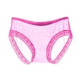 thumbnail image 1 of Lingerie for Women Low Middle Waist Transparent Mesh Solid Lace Underwear Babydoll Breathable Panties, 1 of 5