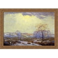 thumbnail image 1 of Lingering Snow 40x28 Large Gold Ornate Wood Framed Canvas Art by Robert Julian Onderdonk, 1 of 2